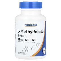 Nutricost L-methylfolate Women's Health 15mg 5-mthf Vegan 120 Capsules