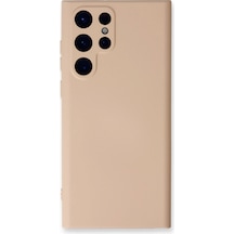 Samsung Uyumlu Galaxy S24 Ultra Kılıf Nano İçi Kadife Silikon - Pudra Çok Renkli