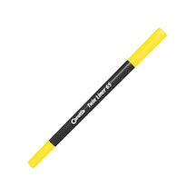 Caretta 65-13 Çift Uçlu Keçeli Kalem 0.4-1 MM Sarı