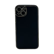 Nettech Apple Uyumlu iPhone 15 Coco Leather Seri Arka Koruma Kılıf - Lacivert Lacivert
