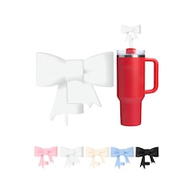1 Adet Silikon Pipet Kapağı Quencher İle Uyumlu 10 Mm Pipetler İçin Toz Koruyucu, Fiyonklu Tasarım Beyaz Renk