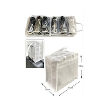 Ayakkabı Taşıma Saklama Hurcu 35x22x40cm Organizer Düzenleyici Kumaş Gri Diğer