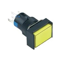 16mm Kalıcılı Butonlar 2no/2nc 8p Led Voltajı 10v 24v Ve 220v Dikdörtgen Yeşil