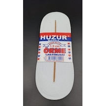 Beyaz - 1.5cm Paça Lastik Yassı Gniş 10mt. 5468