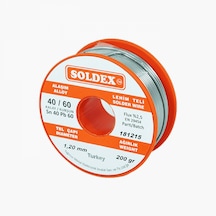 Soldex Kurşunlu Lehim Teli 1.2mm 200gr Sn40 - Pb60 40/60 401202