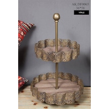 Vitale Metal Katlı Kurabiyelik Bronz Ak.Df0065