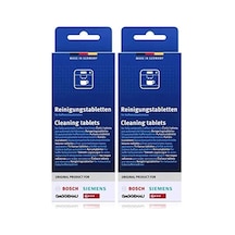 2&apos Li Paket Temizlik Tableti, Kahve Otomatları İçin, Termo Sürahiler Tcz6001 2 X 10 Tablet 0.2mm Kenar Kalınlığı