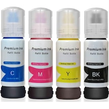 Epson Ecotank L1110 101 103 Uyumlu Mürekkep Seti 4x70ml + 1000ml Siyah