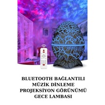 Yumurta - 503 - Şeklinde Su Dalgalı Bluetooth Speaker Lamba - Flzdgnkr - Renkli Şarjlı