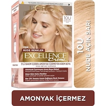 L'Oréal Paris L'Oréal Paris Excellence Creme Nude Renkler Saç Boyası – 10U Nude Açık Sarı 10U Nude Açık Sarı