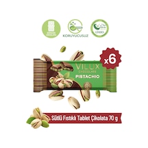 Sütlü Fıstıklı Tablet Çikolata 70 G x 6 Adet