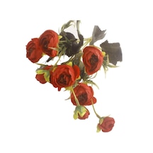 Çiçek Gül 6'li Demet Sarı-kırmızı 37 Cm Çok Renkli