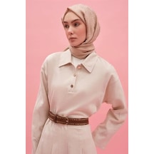 Armine Kuplu Ham Denim Takım 25y6025 Naturel Naturel Ekru