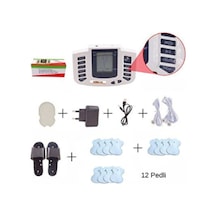 Tam Set Tens Cihazı Ve Terlik, Kablolar Ve Elektro Pedlerle Konforlu Kullanım