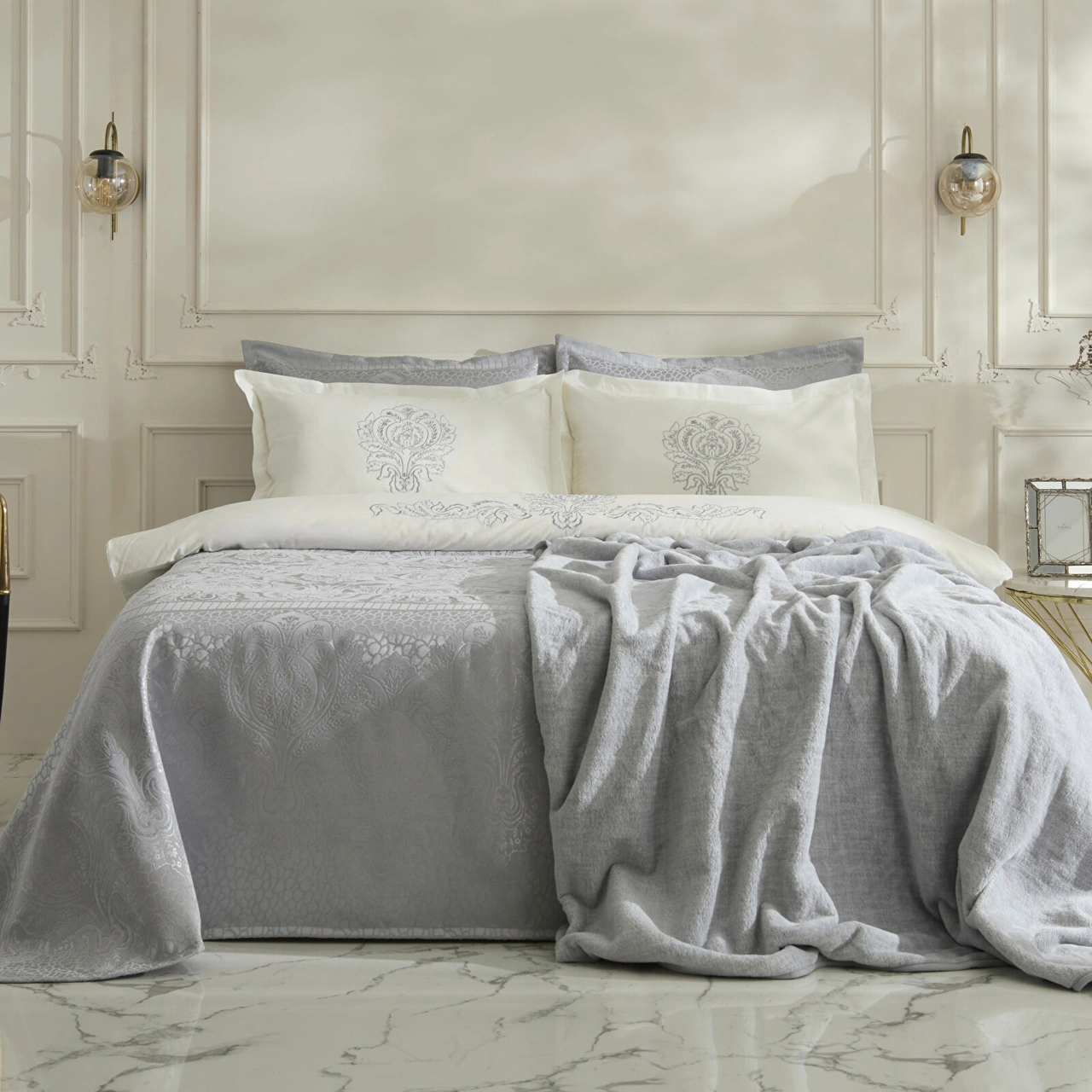 Karaca Home Sevra 8 Parça Prıvate Sılver Çeyiz Seti Gri