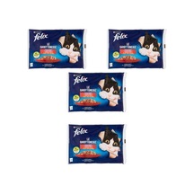 Felix Multipack Sığır ve Tavuk Etli Yetişkin Yaş Kedi Maması 4'lü 4 x 85 G