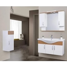 100 Cm Mdf Ekin Banyo Dolabı Mdf Beyaz