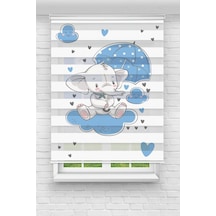 Perdeoutlet38 Baskılı Renkli Şemsiyeli Fil Dijital Baskılı Zebra Perde-cocuk Odası-stor Perde Model:tycd39ad3b09ab5ce68d66700 Çok Renkli