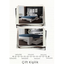 Lotus 2 Çekmeceli Tek Kişilik Mdf Karyola