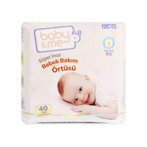 Baby Me Süper İnce Bebek Bakım Örtüsü 60 x 90 CM 40 Adet