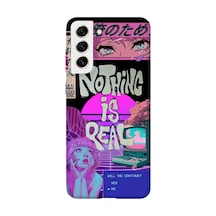 Samsung Galaxy S21 Uyumlu Baskılı Şeffaf Telefon Kılıfı Koleksiyon: Neondream District 2