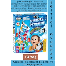 Eğitici Çocuk Koordinasyon Dikkat Denge Stratejik Düşünme Gelişimi Eğlenceli Rising Penguin Oyunu