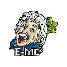 Fizik Einstein E Mc2 Bilim Formül Hediyelik Rozet 1917 Çok Renkli