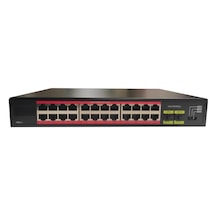 Tiwox TP-G2420-POE300W 24 Port Gigabit +2x Gigabit SFP Uplink Rackmount Poe Swıtch Realtek Chipset