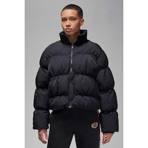 Nike Jordan Puffer Oversize Synthetic Fill Jacket Sentetik Dolgulu Bol Kesim Kadın Mont Siyah Siyah