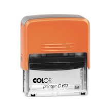 Colop Prınter C60 Turuncu Kasa Siyah Keçe - 37 x 76 MM