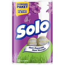 Solo Kağıt Havlu Çift Katlı 12'li Paket (Ekonomik Pk Serisi)