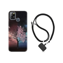 Infinix Smart 5 Kılıf Boyun Askılı Heaven Tree 1859 Siyah