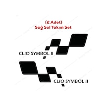 Symbol 2 Kapı Altı Sticker Clio Symbol 2 Sticker Araba Sticker