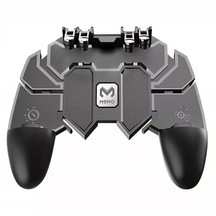 Siyah-ak66 Altı Parmak Pubg Oyun Denetleyicisi Gamepad Metal Tetik Çekim Ücretsiz Yangın Gamepad Joystick Ios Android Cep Telefonu Için