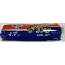 Ögem Endüstriyel Battal Boy Çöp Torbası 20 Adet Siyah 75 x 95 CM