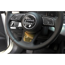 Audi A4 S Line Direksiyon Altı Krom Metal 3M Logo