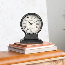 Co-op Metal Mantel Saat, Gunmetal Siyah Abanoz - Beyaz