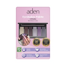 Aden Eyeshadow Palette 6 Shades - 6'lı Göz Farı Paleti Bordeaux Lilac Mürdüm Lila 0