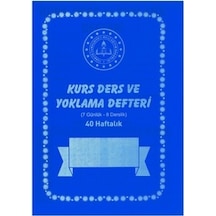 Kurs Ders ve Yoklama Defteri 40 Haftalık Pp Kapak  Lacivert