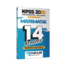 2026 Kpss Ortaöğretim Ön Lisans Genel Yetenek Matematik Tamamı Çözümlü 14 Deneme