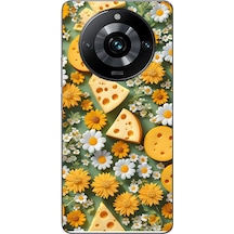 Realme 11 Pro Uyumlu Peynirler Baskılı Silikon Kılıf Renkli
