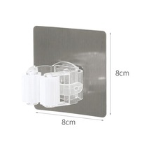 Beyaz Duvara Monte Paspas Raf Banyo Mutfak Düzenleyici Fırça Süpürge Askı Depolama Rafı Asılı Raylar Temizleme Araçları Single