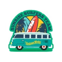 Bay Etiket Wwv7 Sunrise Surfer Team Sticker