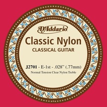 D'addario J2701 Student Nylon Klasik Gitar Tek Tel E-mi - Normal Tension - Naylon