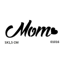 Airbrush Tattoo İngilizce Anne Mom Yazı Sembolü Yapışkanlı Stencil Süsleme Ve Boyama Kalıbı