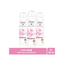 Kadın Sprey Deodorant Işıldayan Bakım Lotus Çiçeği Kokusu 150 Ml X3 Adet