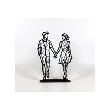 Sevgili Eş Çift 15cm Plastik Masa Süsü Masa Dekorasyonu