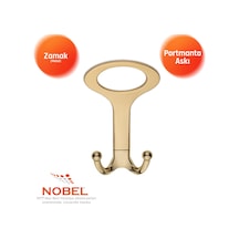 Melon Açik Portmanto Askısı, Metal Vestiyer Askısı, 41 Gr, Dolap Ve Duvar Askılığı, Altin Vidalı Altın