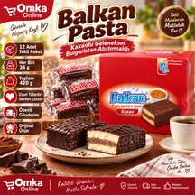 Balkan Pasta Kakaolu Kremalı Kek 12 X 35 G 420 G Bulgaristan Atıştırmalığı