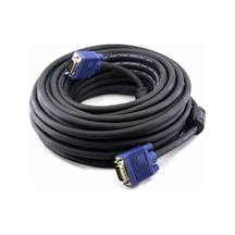 15 M 15 Metre Vga Kablosu Çift Filitre 15 Pın Vga